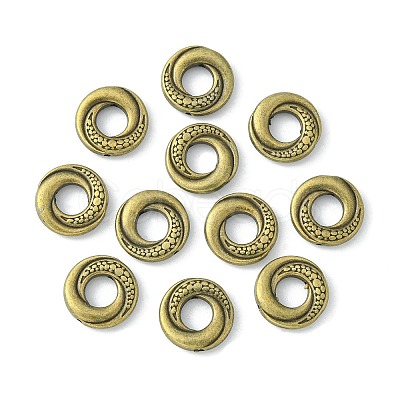 Tibetan Style Alloy Donut Bead Frames TIBEB-5723-AB-NR-1
