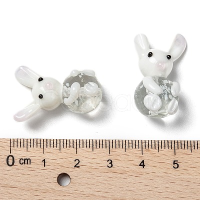 Handmade Bunny Lampwork Beads LS-LAMP-P051-J01-1