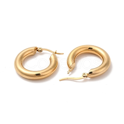 PVD Vacuum Plating 304 Stainless Steel Huggie Hoop Earrings for Women EJEW-Q767-01C-G-1