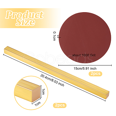 2Pcs Brass Sheets DIY-OC0013-55A-1