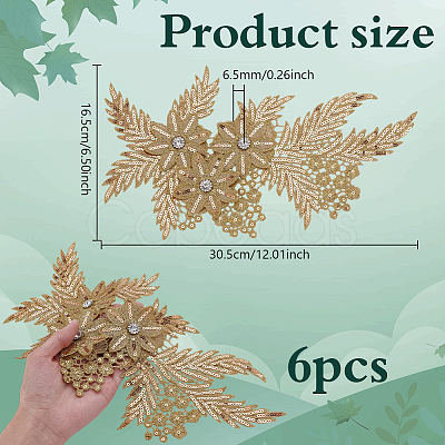 Polyester Clothing Patches PATC-WH0028-016A-1