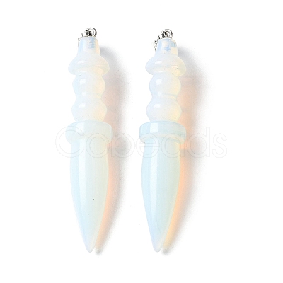 Natural & Synthetic Mixed Gemstone Pendants G-C187-02-1