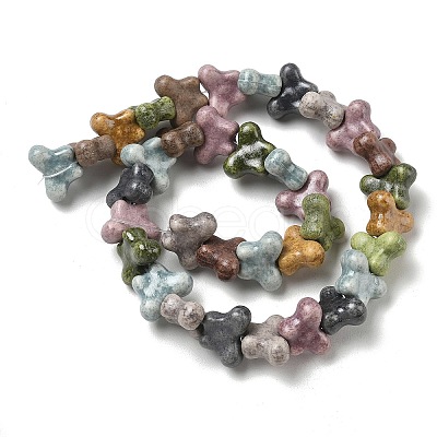 Vintage Handmade Porcelain Beads PR-CBA4F13-K-1