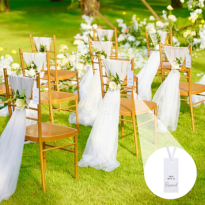 12Pcs Paper Seat Reserved Sign Hanging OFST-WH0004-095B-1