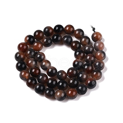 Dyed Natural White Jade Beads Strands G-T138-8mm-210-14-1