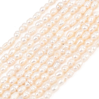Natural Cultured Freshwater Pearl Beads Strands PEAR-D003-01D-04-1