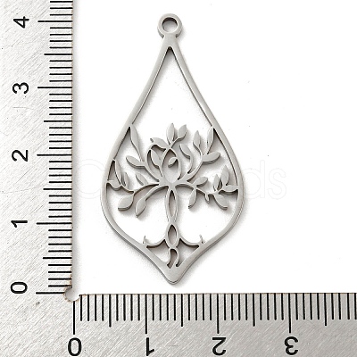 Non-Tarnish 304 Stainless Steel Pendants STAS-K253-07P-1