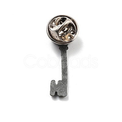 Retro Key Alloy Brooches for Backpack Clothes JEWB-V004-01A-1
