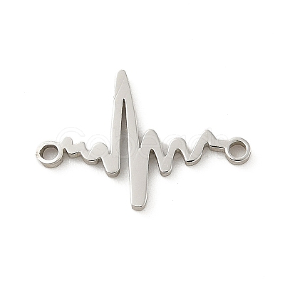 201 Stainless Steel Laser Cut Connector Charms STAS-R133-02P-02-1