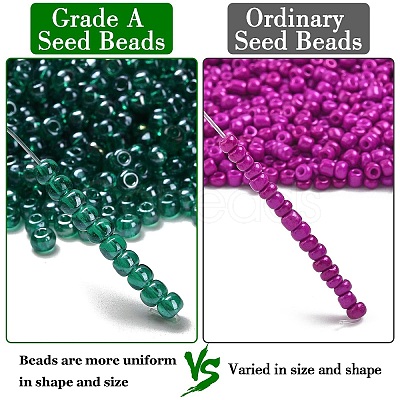 12/0 FGB Grade A Round Glass Seed Beads SEED-Q011-F519-1
