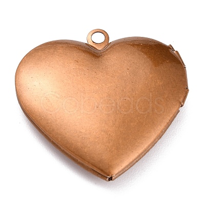 304 Stainless Steel Locket Pendants STAS-O147-02C-1