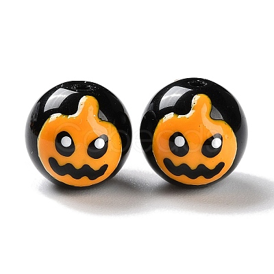 Halloween Themed Handmade Lampwork Beads Strands LAMP-L078-001B-1