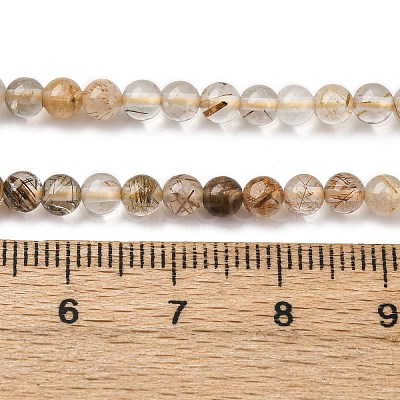 Natural Rutilated Quartz Beads Strands X-G-D314-A01-4mm-1