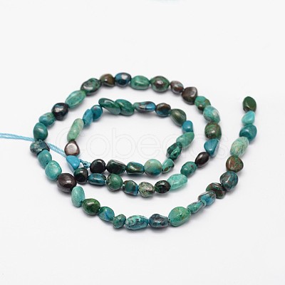 Nuggets Natural Chrysocolla Beads Strands X-G-N0164-10-1