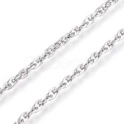Tarnish Resistant 304 Stainless Steel Rope Chains CHS-L024-016B-1