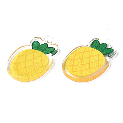 Translucent Acrylic Pendants TACR-N013-015-1