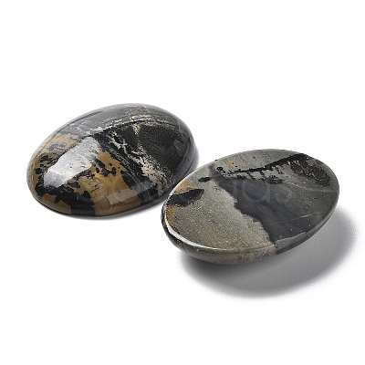 Natural Dendritic Jasper Cabochons G-F608-02A-01-1