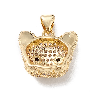 Brass Micro Pave Cubic Zirconia Pendants KK-M240-10F-1
