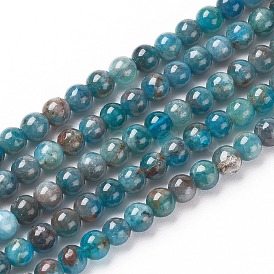 Natural Apatite Beads Strands G-L554-01-4mm-1