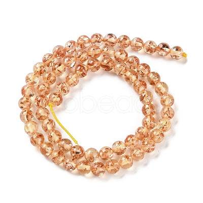 Resin Imitation Amber Beads Strands RESI-Z023-02B-1