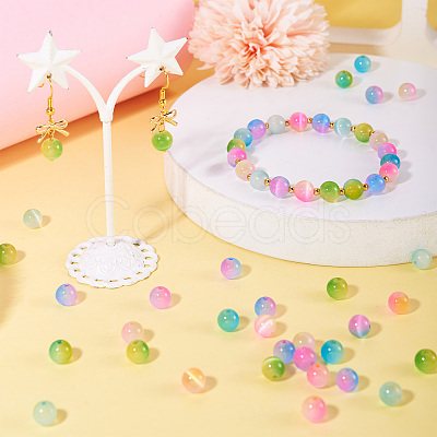 135Pcs 9 Colors Cat Eye Beads G-TA0002-48-1