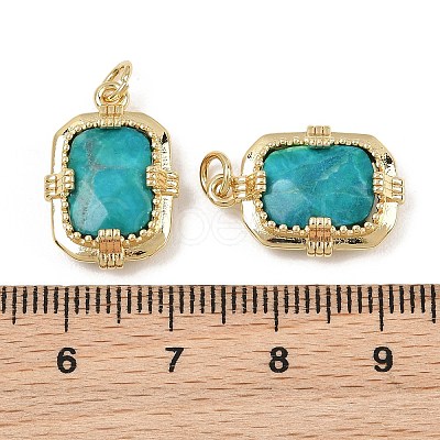 Dyed Natural Imperial Jasper Faceted Pendants GG-CBA4154-02G-02-1