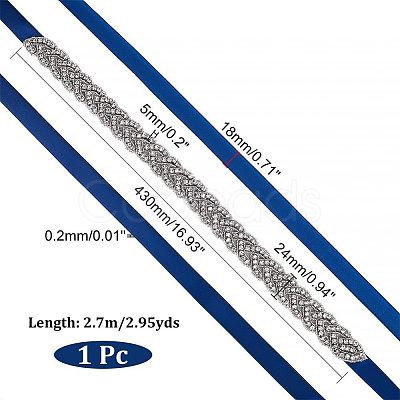 Polyester Bridal Belts DIY-WH0043-02C-1