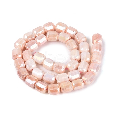 Anti-Tarnish Electroplate Glass Beads Strands EGLA-N027-03A-07-1