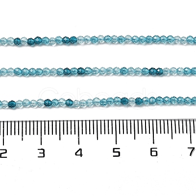 Transparent Glass Beads Strands GLAA-H027-01E-1