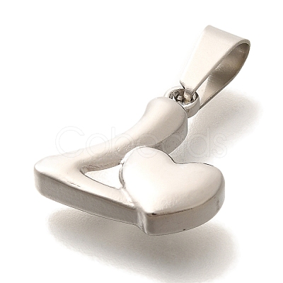 Anti-Tarnish 304 Stainless Steel Pendants STAS-U035-12P-1