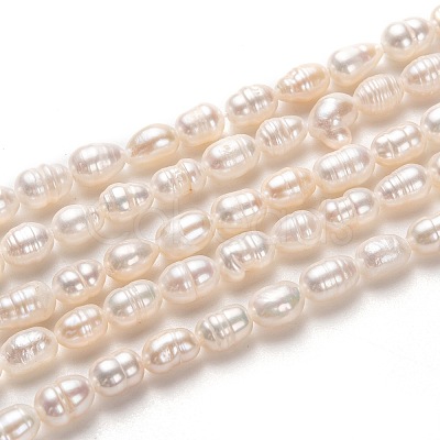 Natural Cultured Freshwater Pearl Beads Strands X-PEAR-J005-60-1