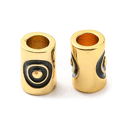 Brass Enamel Beads KK-M247-32G-1