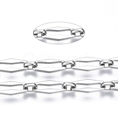 Tarnish Resistant 304 Stainless Steel Link Chains CHS-T003-10P-NF-1