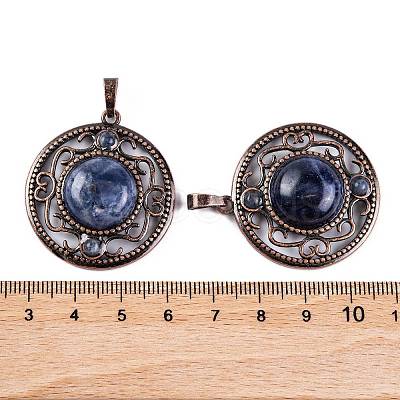 Natural Sodalite Pendants G-Q158-03-10-1