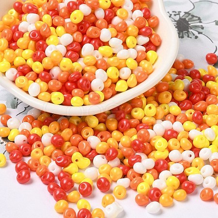 6/0 Opaque Baking Paint Glass Seed Beads X1-SEED-M012-02A-30-1