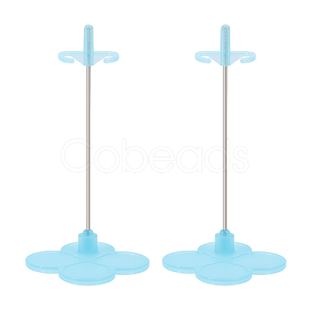 Adjustable Plastic Doll Stand Support ODIS-WH0329-96-1