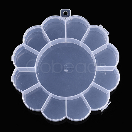 Flower Plastic Bead Storage Containers CON-Q023-21-1