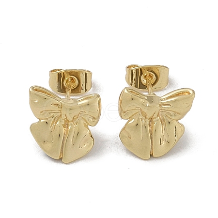 Brass Stud Earring Findings KK-G497-30G-1
