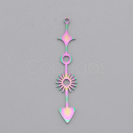 Ion Plating(IP) 304 Stainless Steel Pendants STAS-T056-LA575-1
