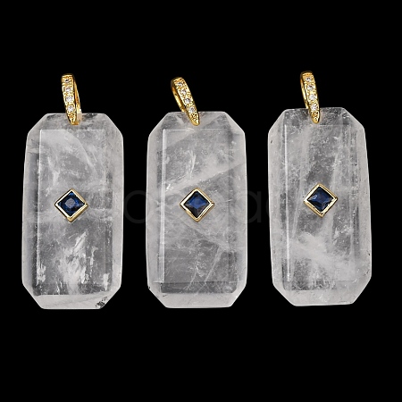 Natural Quartz Crystal Pendants GG-CBA51ED-05G-06-1