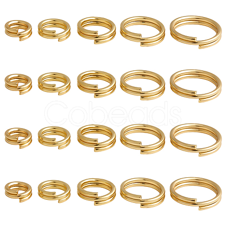 100Pcs Brass Split Rings FIND-HY0005-04B-1
