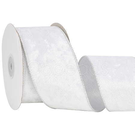 10 Yards Single Face Velvet Wired Ribbon SRIB-WH20020-023C-1