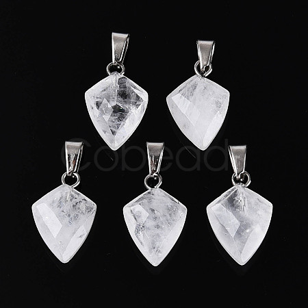 Natural Quartz Crystal Pendants G-N349-18P-08-1