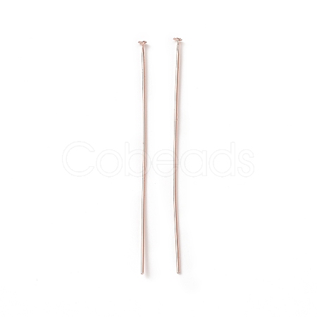 Brass Flat Head Pins X-KK-WH0058-03D-RG-1