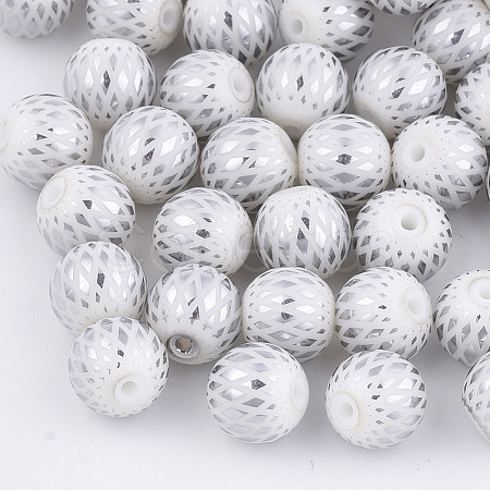 Electroplate Glass Beads X-EGLA-S178-07G-1