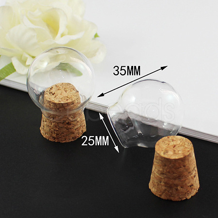 Miniature Glass Bottles LS-MIMO-PW0001-038C-1