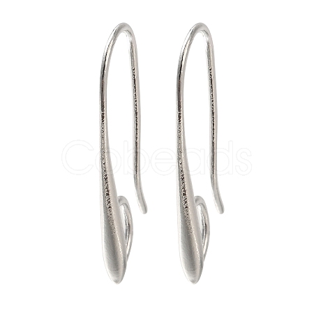 Brass Earring Hooks KK-H502-11S-1