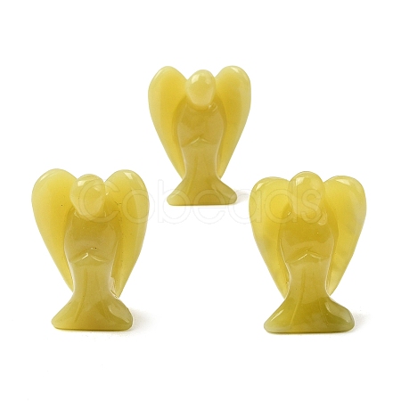 Natural Lemon Jade Angel Figurine DJEW-N006-01A-13-1