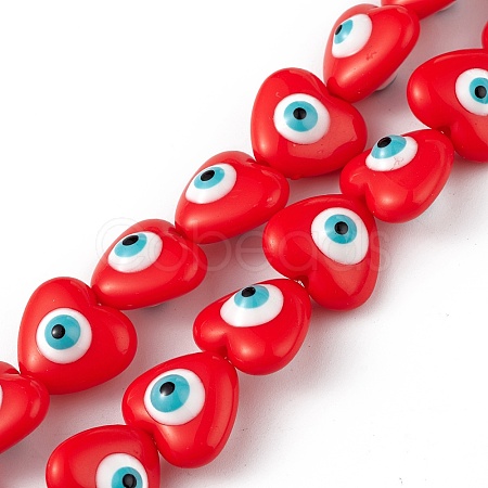 Evil Eye Resin Beads Strands RESI-F040-01F-1