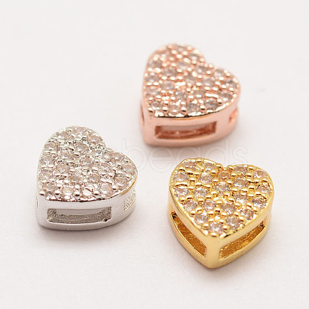 Brass Micro Pave Grade AAA Cubic Zirconia Pendants ZIRC-G090-71-NR-1